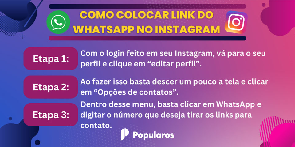 como colocar link do whatsapp no instagram