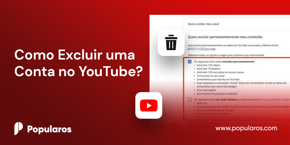 Como Excluir uma Conta no YouTube?