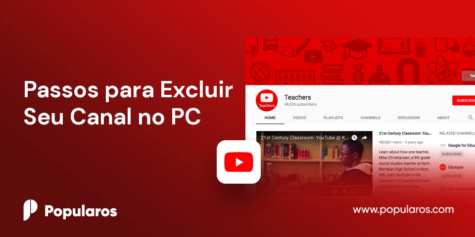 Passos para Excluir Seu Canal no PC