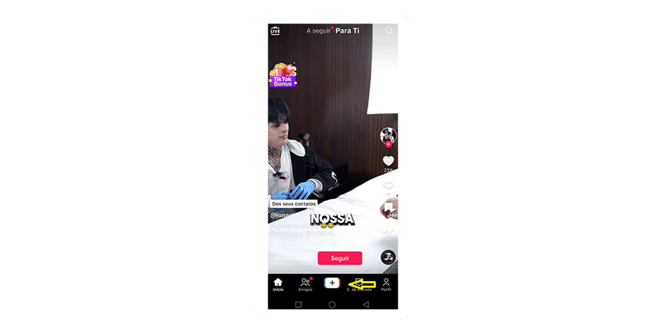 Como fazer uma live no TikTok? - 2ª Etapa