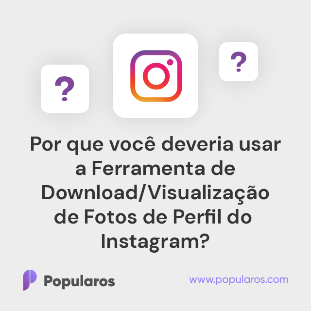 Por que você deveria usar a Ferramenta de Download/Visualização de Fotos de Perfil do Instagram?