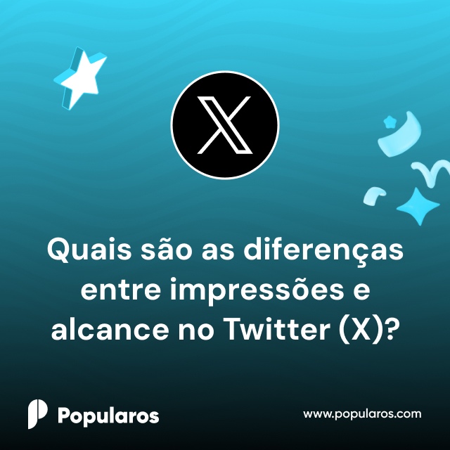 Quais são as diferenças entre impressões e alcance no Twitter (X)?